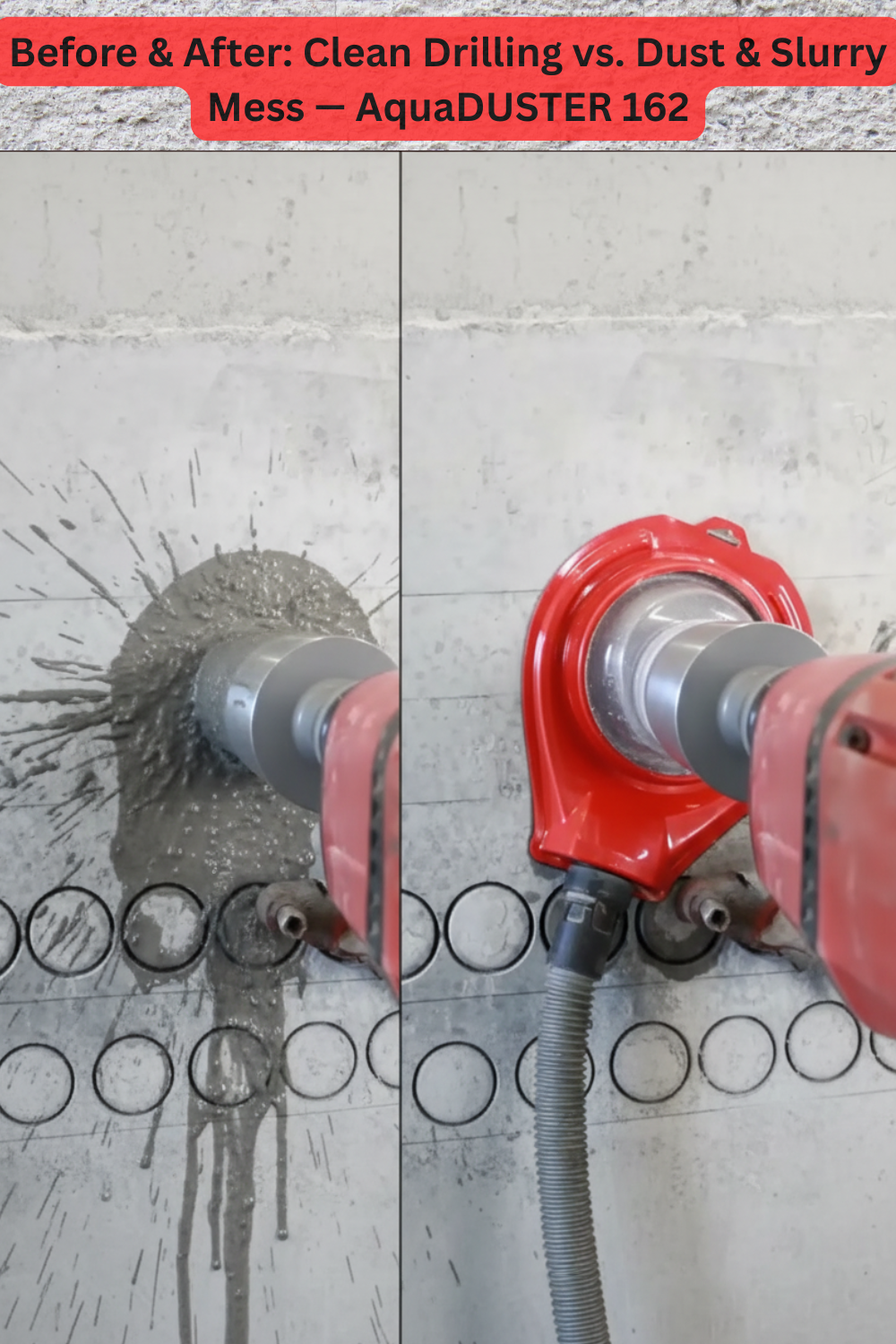 Distar AquaDUSTER 162 | Dust & Water Collector for Drilling (Clean, Mess-Free Drilling)