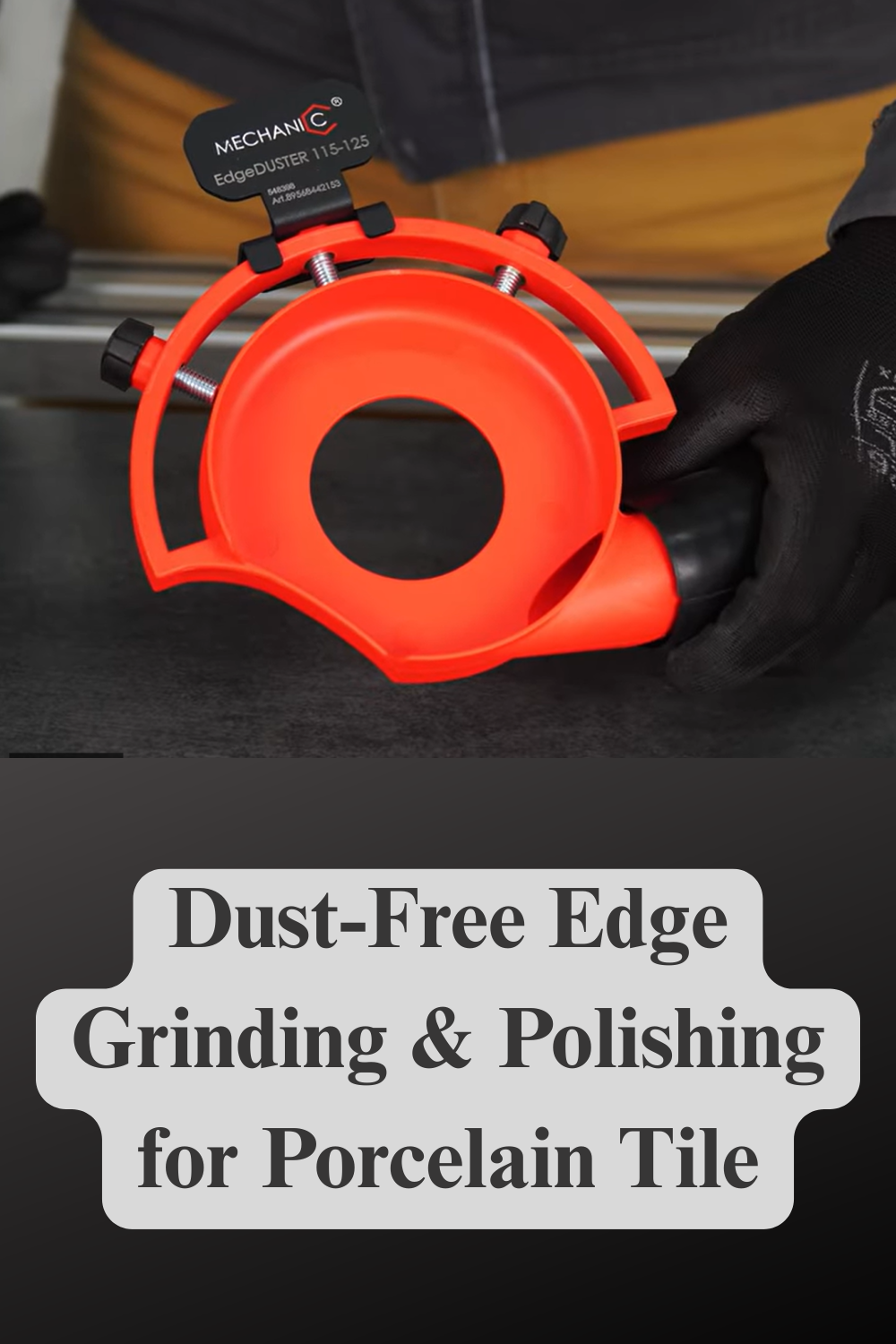 Mechanic EdgeDUSTER | Dust-Free Edge Grinding & Polishing for Angle Grinders