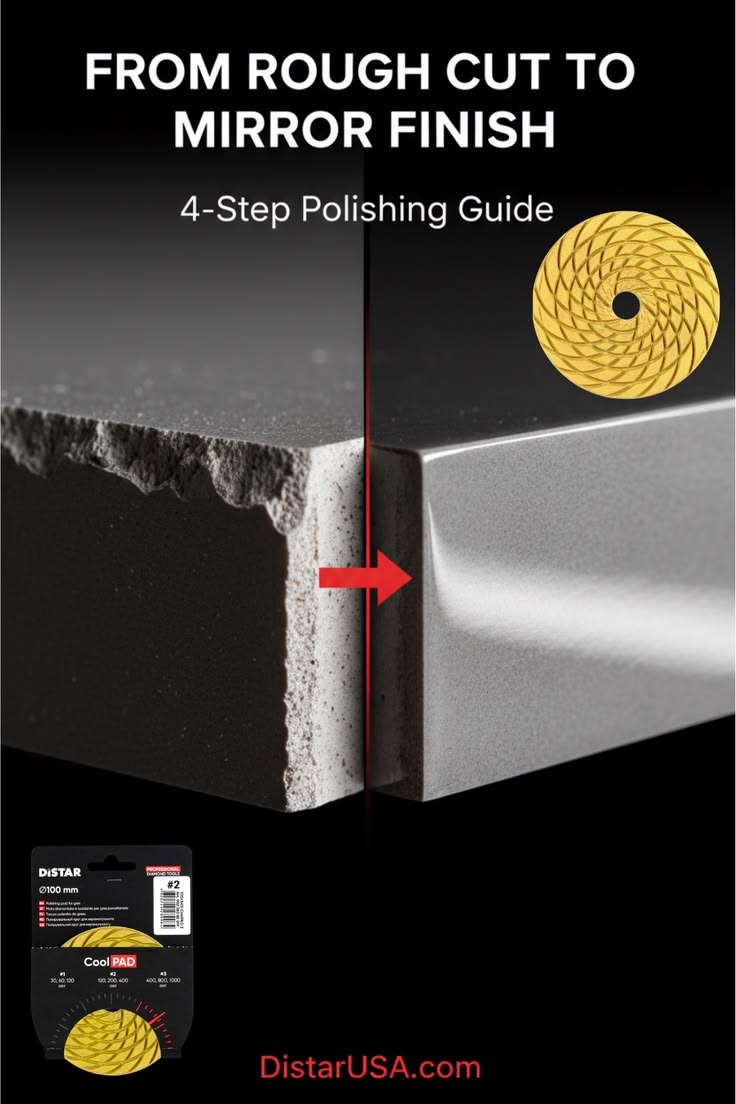 How to Polish Porcelain Tile Edges with the Proxxon WP/A + Distar CoolPAD