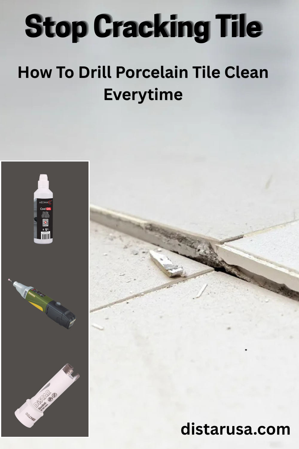 How to Drill Clean Holes in Porcelain Tile Without Cracking It — Proxxon IBS/A + Distar Rocket