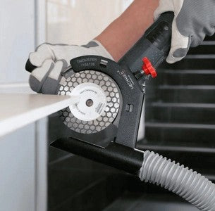 Cutting, Grinding, and Polishing Porcelain Tile for Seamless 45° Corners