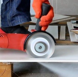 Finishing Cuts in Porcelain Tile Without a Tile Saw