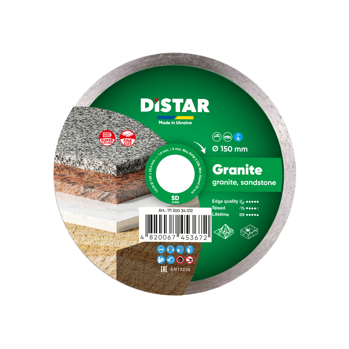 Granite 4.5" - 16"