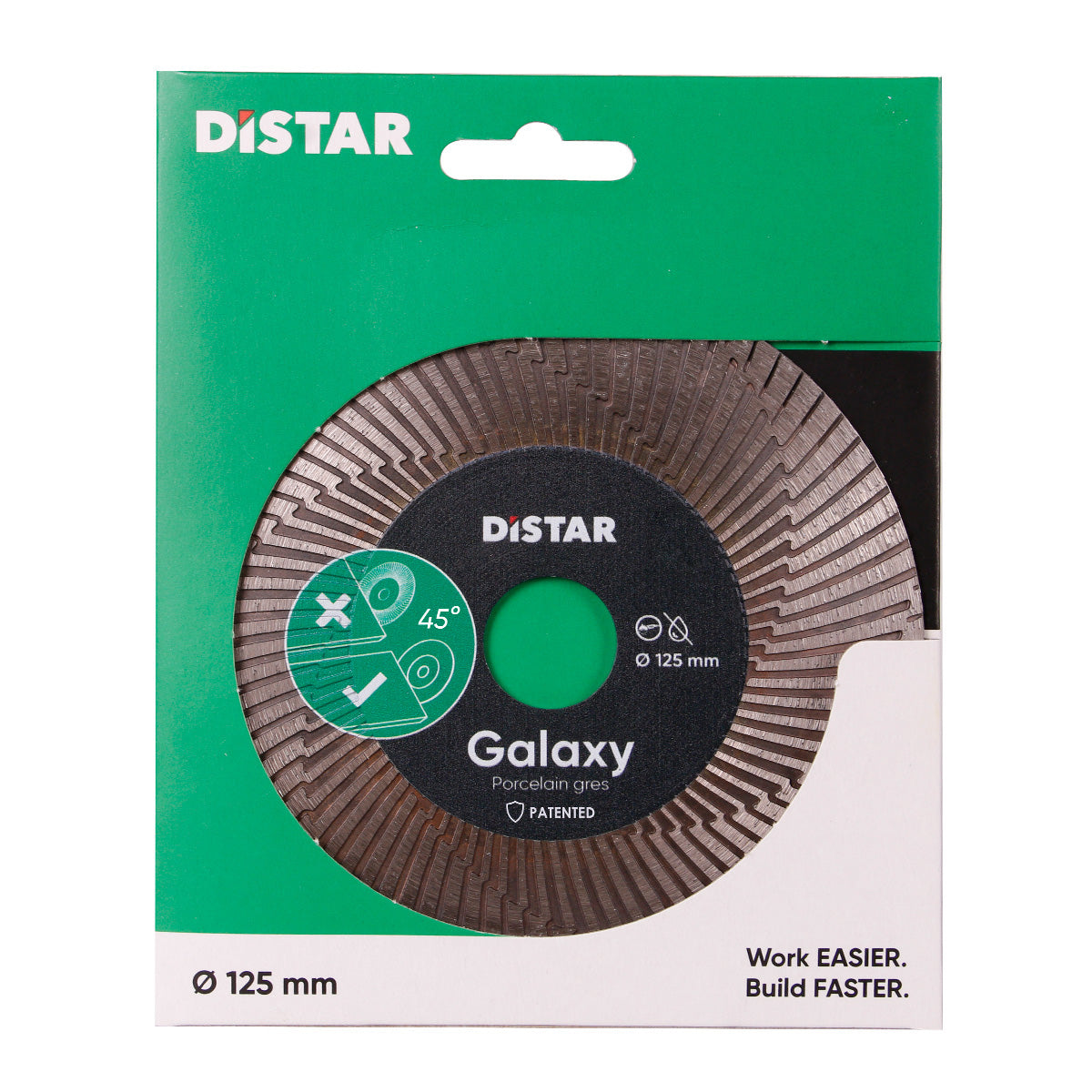 DISTAR Galaxy 5" Diamond Blade for Porcelain Tile – close-up detail