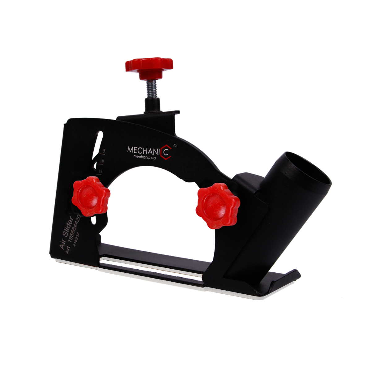 19568442124_2 AirSLIDER adjustable cutting guard universal fit for grinder side view