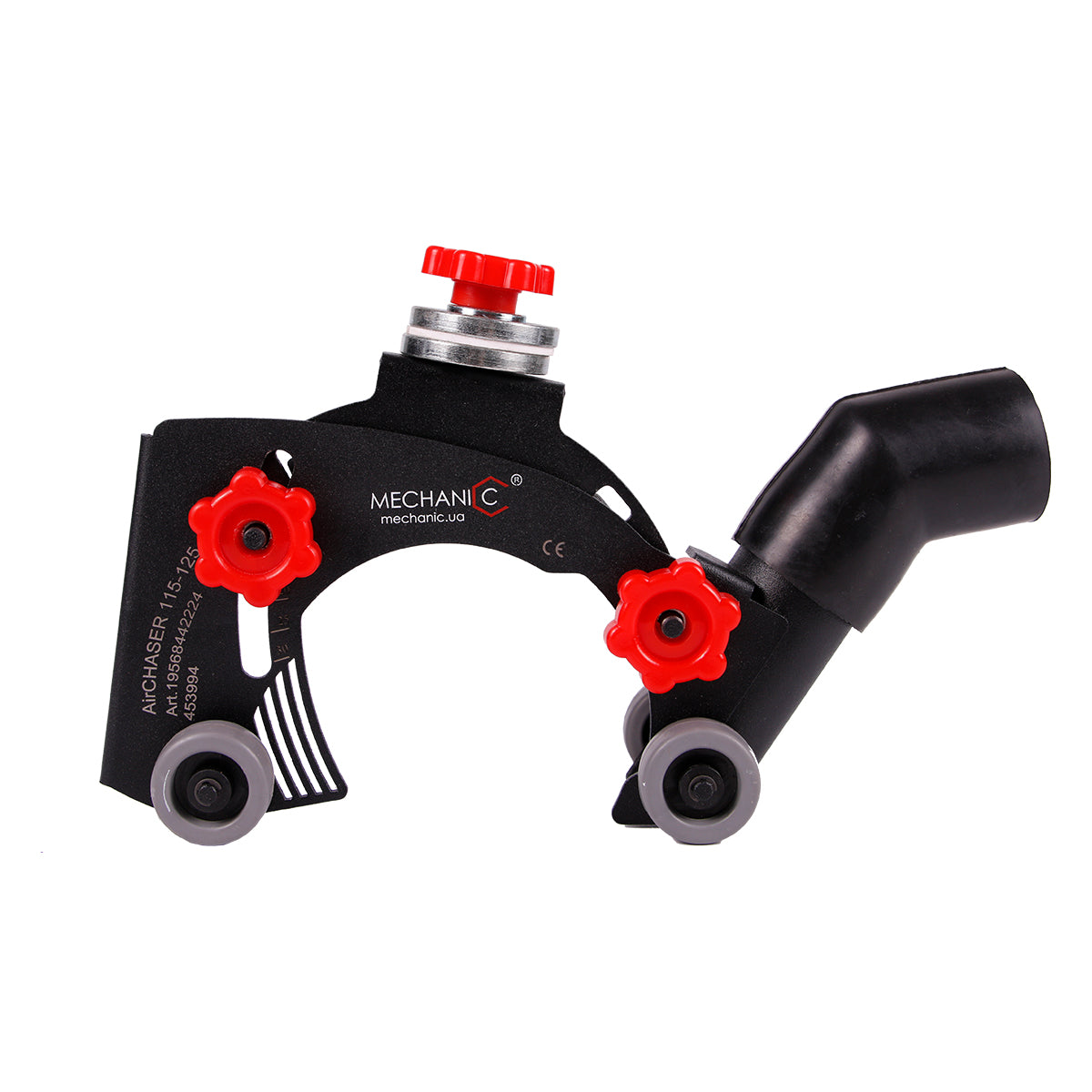 19568442224 AirCHASER angle grinder dust-free cutting attachment front view