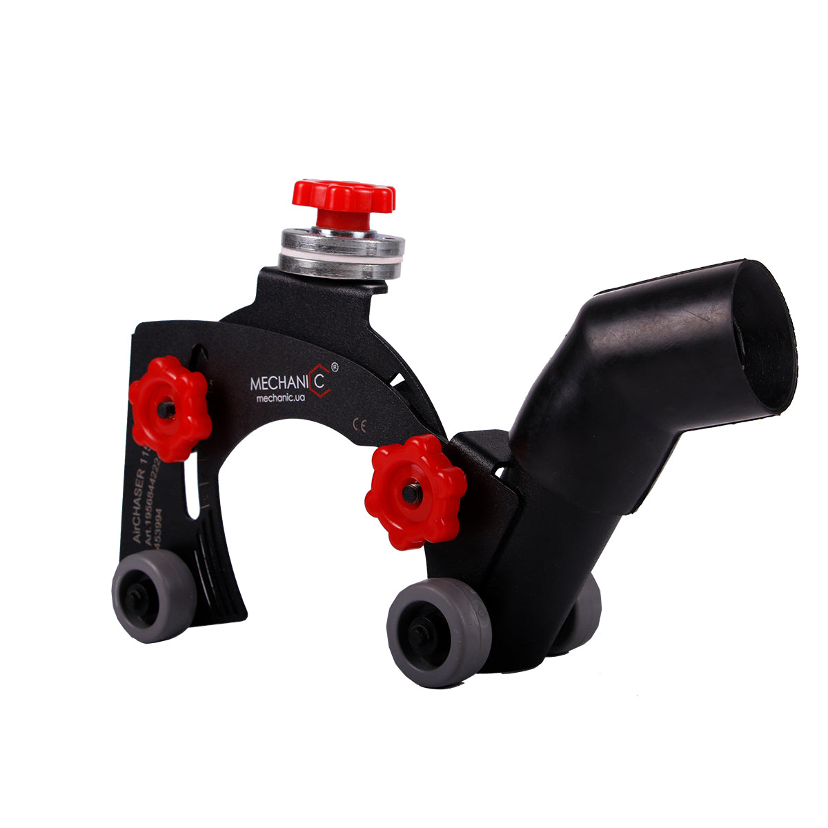 19568442224 AirCHASER cutting attachment for angle grinder angled side view