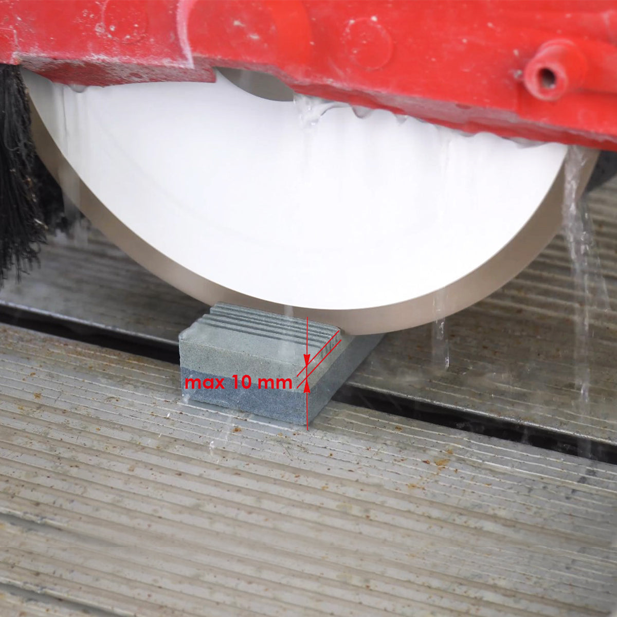 19568444000_5 Sharpening stick used with angle grinder blade to restore cutting edge