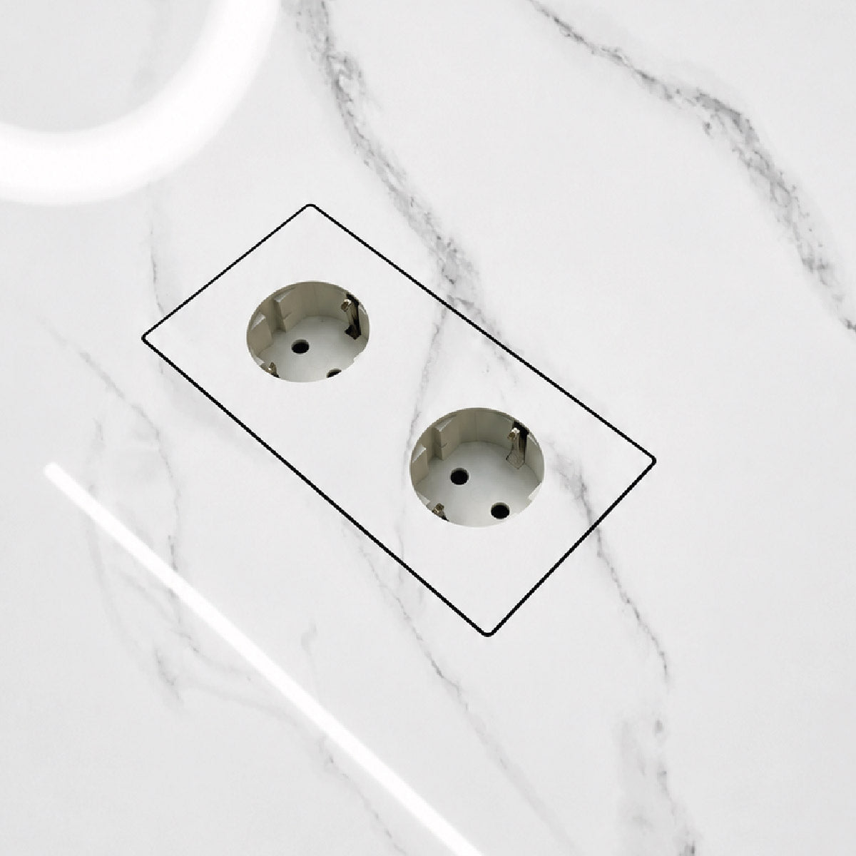 Cordset diamond tool cutting porcelain tile socket punch out example