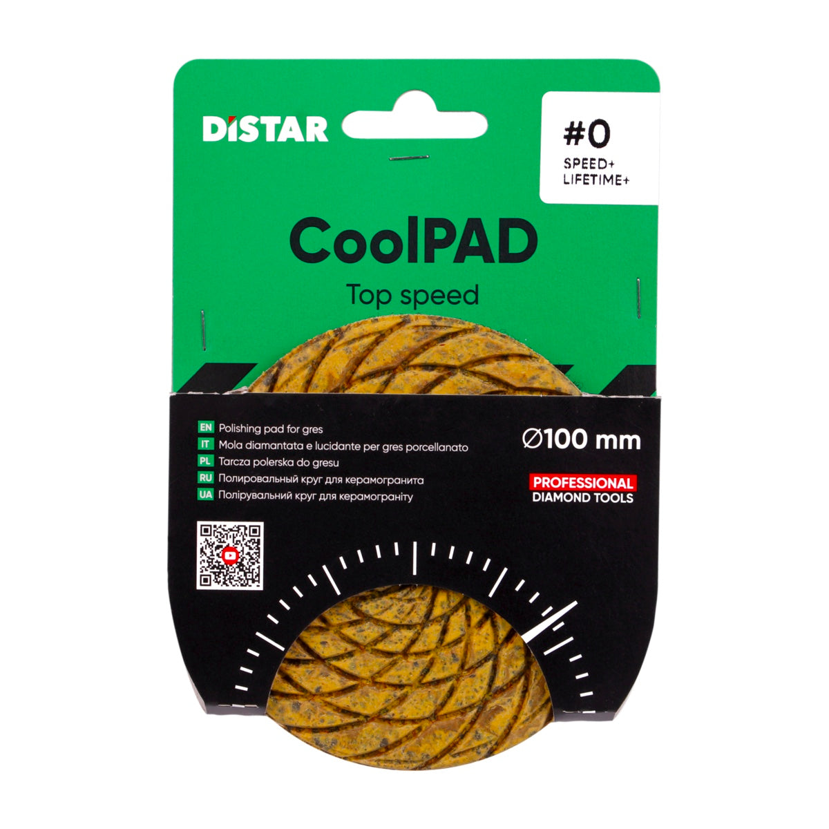 9321 CoolPAD 4 inch polishing pad for dry grinding ceramic and porcelain tiles
